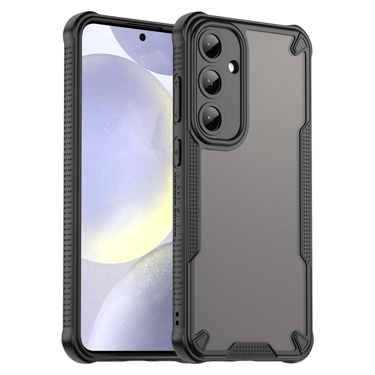 For Samsung Galaxy S25+ 5G Armor Glaze PC Hybrid TPU Phone Case(Black) - free shipping - PMC Jewellery - Order now!