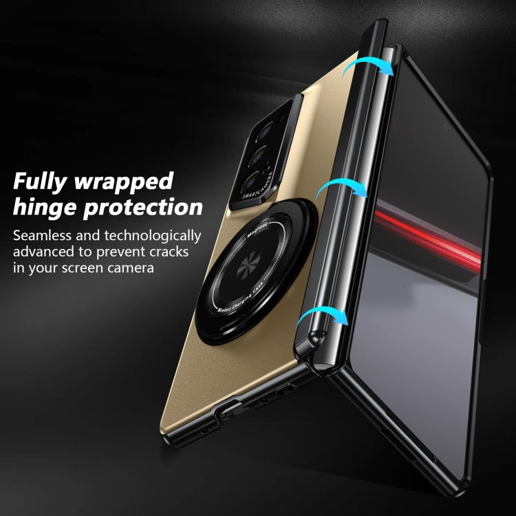 For Honor Magic V2 RSR Porsche Design Gold Medal Rotating Folding Series Ring Holder Phone Case(Gold) - free shipping - PMC TechLife - Order now!