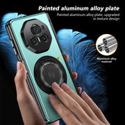 For Honor Magic V3 Gold Medal Rotating Folding Series Ring Holder Phone Case(Royal Blue)