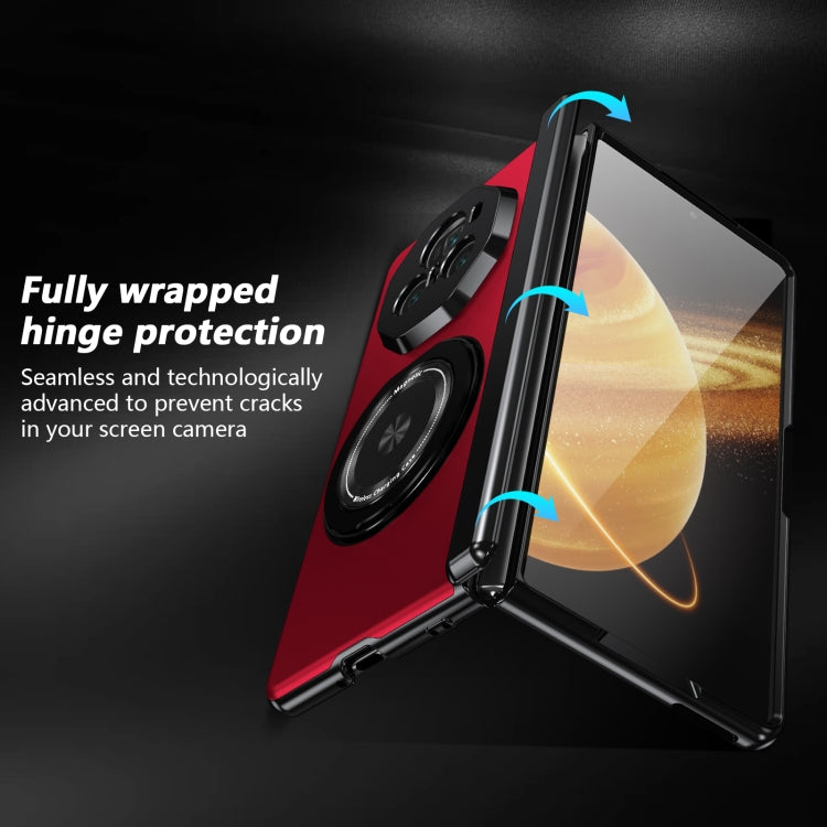 For Honor Magic V3 Gold Medal Rotating Folding Series Ring Holder Phone Case(Red) - free shipping - PMC TechLife - Order now!