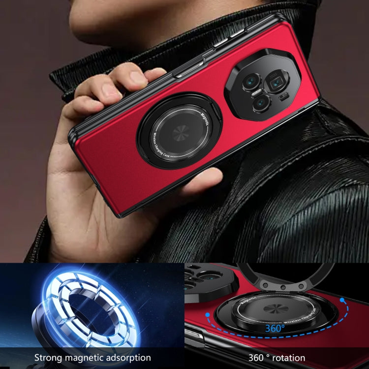 For Honor Magic V3 Gold Medal Rotating Folding Series Ring Holder Phone Case(Red) - free shipping - PMC TechLife - Order now!
