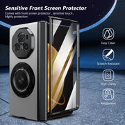 For Honor Magic V3 Gold Medal Rotating Folding Series Ring Holder Phone Case(Silver)