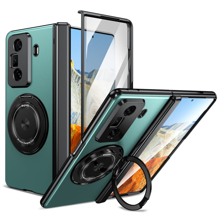 For Honor Magic Vs3 Gold Medal Rotating Folding Series Ring Holder Phone Case(Royal Blue) - Honor Cases by PMC TechLife | Online Shopping South Africa | PMC TechLife | Buy Now Pay Later Mobicred