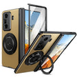 For Honor Magic Vs3 Gold Medal Rotating Folding Series Ring Holder Phone Case(Gold) - Honor Cases by PMC TechLife | Online Shopping South Africa | PMC TechLife | Buy Now Pay Later Mobicred