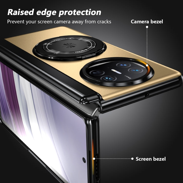 For Huawei Mate X5 Gold Medal Rotating Folding Series Ring Holder Phone Case(Gold) - Huawei Cases by PMC TechLife | Online Shopping South Africa | PMC TechLife | Buy Now Pay Later Mobicred