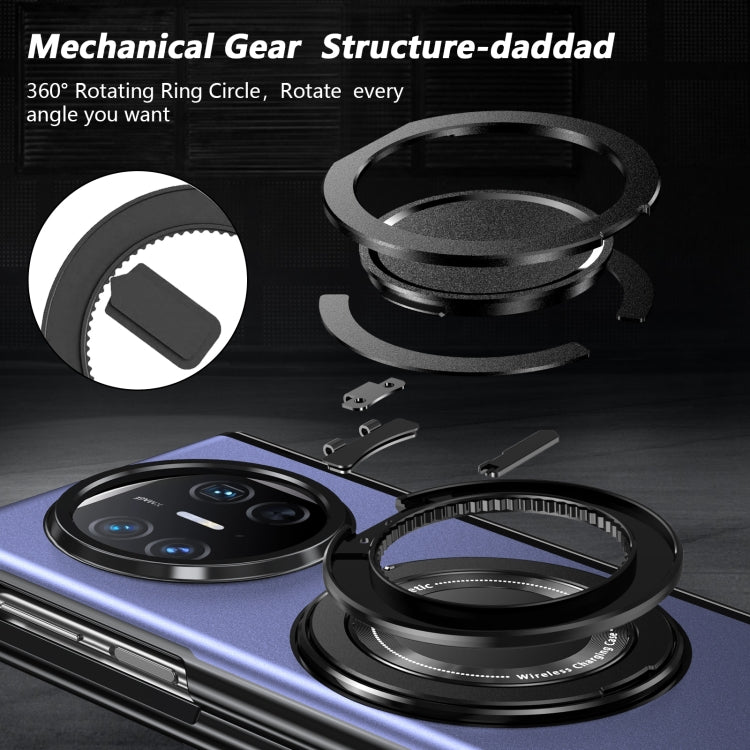 For Huawei Mate X5 Gold Medal Rotating Folding Series Ring Holder Phone Case(Blue) - free shipping - PMC TechLife - Order now!