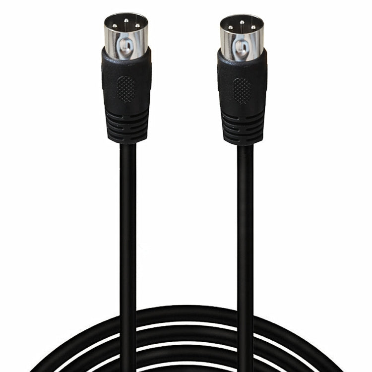 DIN Male to Male 3 Pin Signal Transmission for TV, DVD Player Adapter Cable, Length:5m(Black) - Microphone Audio Cable & Connector by PMC TechLife | Online Shopping South Africa | PMC TechLife | Buy Now Pay Later Mobicred