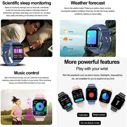 ZW36 1.83 inch BT Call Smart Watch, Blood oxygen / Blood Pressure / Heart Rate(Black) - Smart Wristbands by PMC Jewellery | Online Shopping South Africa | PMC Jewellery | Buy Now Pay Later Mobicred