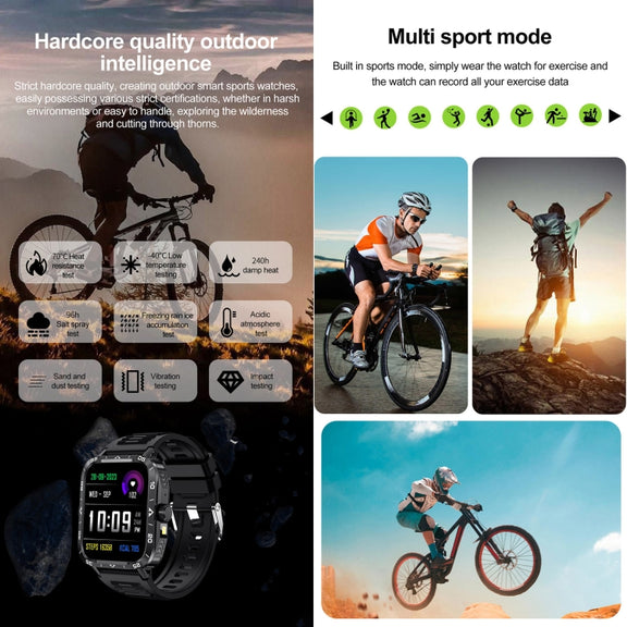 ZW59 1.95 inch BT Call Sports Smart Watch, Blood Oxygen / Heart Rate / Remote Photography(Orange)