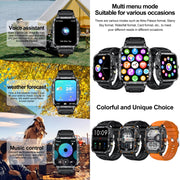 ZW59 1.95 inch BT Call Sports Smart Watch, Blood Oxygen / Heart Rate / Remote Photography(Orange)