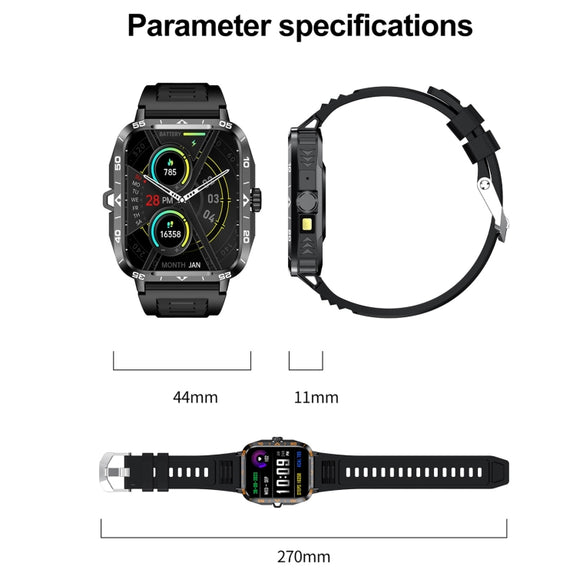 ZW59 1.95 inch BT Call Sports Smart Watch, Blood Oxygen / Heart Rate / Remote Photography(Orange)