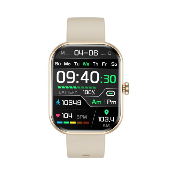 ZW65 2.01 inch Fitness Smart Watch, Blood Oxygen / Blood Pressure / Heart Rate(Gold)