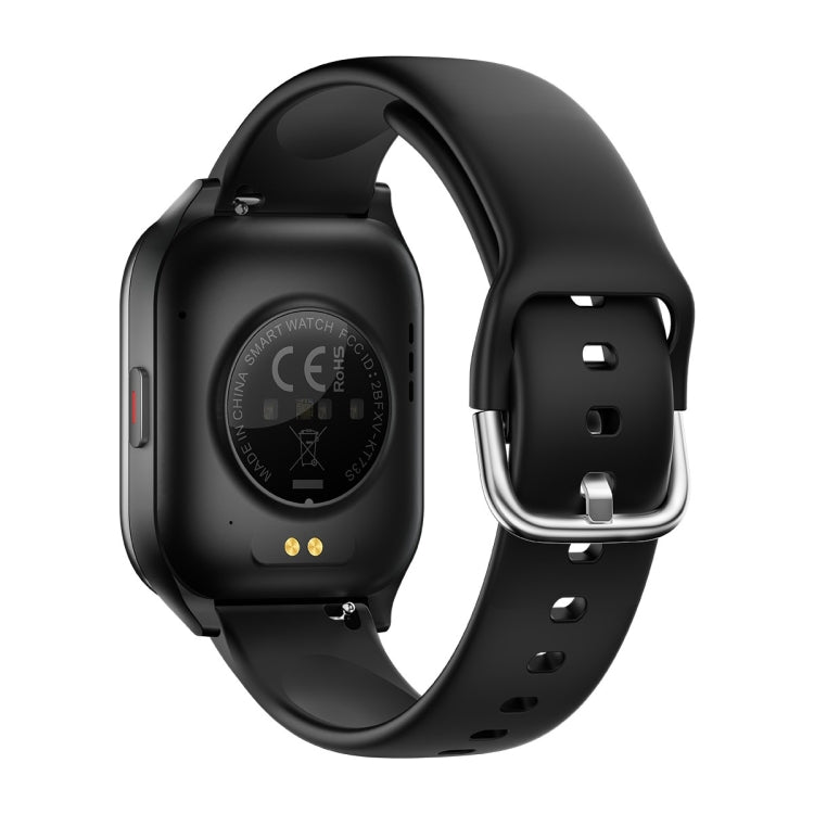 KT73S 1.85 inch Square Screen BT Call Smart Watch, Heart Rate / Blood Pressure / Blood Oxygen / Female Health / Sleep Monitoring(Black)