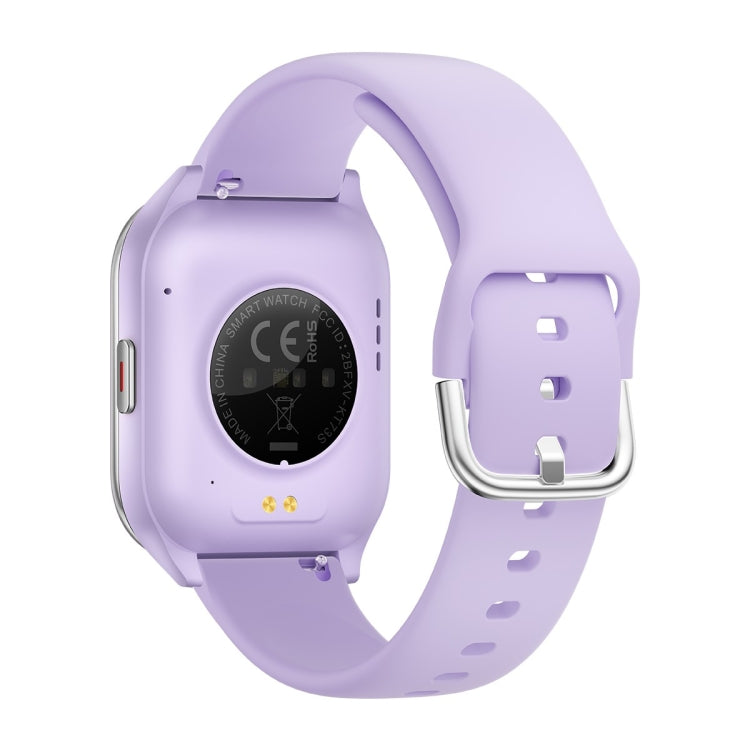 KT73S 1.85 inch Square Screen BT Call Smart Watch, Heart Rate / Blood Pressure / Blood Oxygen / Female Health / Sleep Monitoring(Purple)