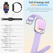 KT73S 1.85 inch Square Screen BT Call Smart Watch, Heart Rate / Blood Pressure / Blood Oxygen / Female Health / Sleep Monitoring(Gold)