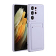 For Samsung Galaxy S25 Ultra 5G Card Slot Design Shockproof TPU Phone Case(Purple) - Galaxy S25 Ultra 5G Cases by PMC TechLife | Online Shopping South Africa | PMC TechLife | Buy Now Pay Later Mobicred