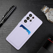 For Samsung Galaxy S25 Ultra 5G Card Slot Design Shockproof TPU Phone Case(Purple)