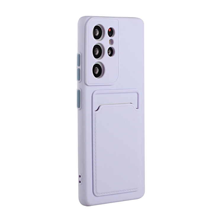 For Samsung Galaxy S25 Ultra 5G Card Slot Design Shockproof TPU Phone Case(Purple) - Galaxy S25 Ultra 5G Cases by PMC TechLife | Online Shopping South Africa | PMC TechLife | Buy Now Pay Later Mobicred