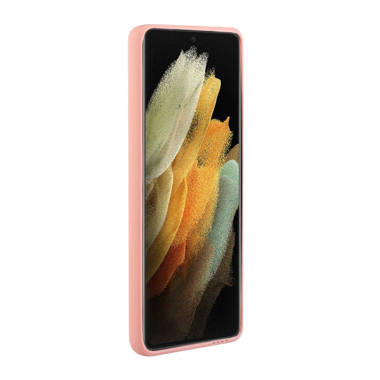 For Samsung Galaxy S25 Ultra 5G Card Slot Design Shockproof TPU Phone Case(Pink)