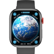 LC88 2 inch Square Screen BT Call Smart Watch, Heart Rate / Blood Pressure / Blood Oxygen / Sleep Monitoring(Black)