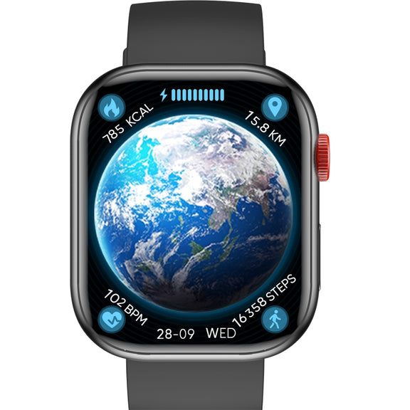 LC88 2 inch Square Screen BT Call Smart Watch, Heart Rate / Blood Pressure / Blood Oxygen / Sleep Monitoring(Black)