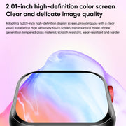 LC88 2 inch Square Screen BT Call Smart Watch, Heart Rate / Blood Pressure / Blood Oxygen / Sleep Monitoring(Black)
