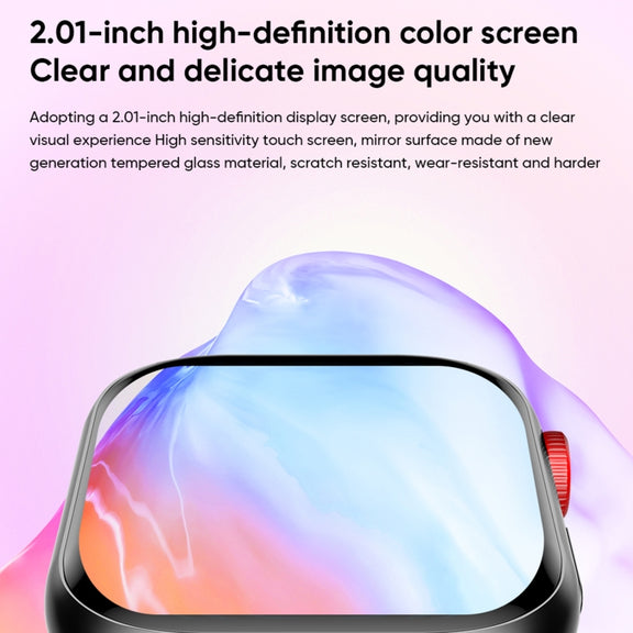 LC88 2 inch Square Screen BT Call Smart Watch, Heart Rate / Blood Pressure / Blood Oxygen / Sleep Monitoring(Black)