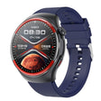 T82 1.43 inch Round Screen BT Call Smart Watch, Heart Rate / Blood Pressure / Blood Oxygen / Sleep / Blood Sugar / HRV / Metope / SOS, Strap:Silicone Blue - Smart Wristbands by PMC TechLife | Online Shopping South Africa | PMC TechLife | Buy Now Pay Later Mobicred