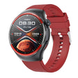 T82 1.43 inch Round Screen BT Call Smart Watch, Heart Rate / Blood Pressure / Blood Oxygen / Sleep / Blood Sugar / HRV / Metope / SOS, Strap:Silicone Red - Smart Wristbands by PMC TechLife | Online Shopping South Africa | PMC TechLife | Buy Now Pay Later Mobicred