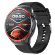 T82 1.43 inch Round Screen BT Call Smart Watch, Heart Rate / Blood Pressure / Blood Oxygen / Sleep / Blood Sugar / HRV / Metope / SOS, Strap:Silicone Black - Smart Wristbands by PMC TechLife | Online Shopping South Africa | PMC TechLife | Buy Now Pay Later Mobicred