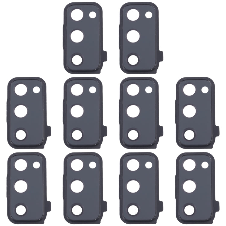 For Samsung Galaxy S20 FE SM-G780F 10pcs Rear Camera Lens Cover(Black)