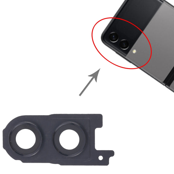 For Samsung Galaxy Z Flip3 5G SM-F711BF 10pcs Rear Camera Lens Cover(Black)