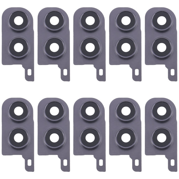For Samsung Galaxy Z Flip5 SM-F731B 10pcs Rear Camera Lens Cover(Black)