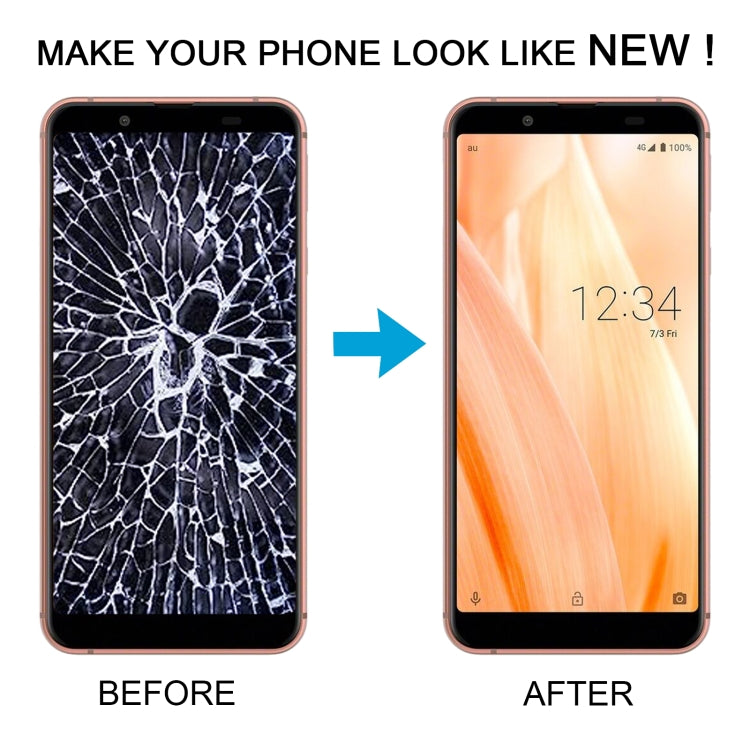 For Sharp Aquos Sense3 basie Original LCD Screen With Digitizer Full Assembly