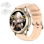 X17 mini 1.27 inch IP67 Water-resistant 2 in 1 Bluetooth Earphone Smart Watch(Gold)