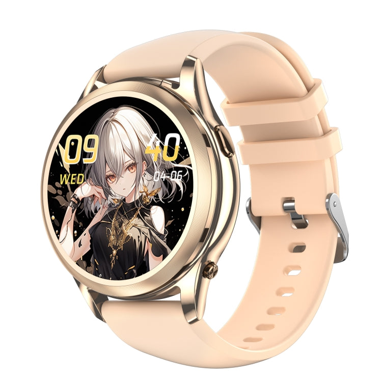 X17 mini 1.27 inch IP67 Water-resistant 2 in 1 Bluetooth Earphone Smart Watch(Gold)