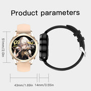X17 mini 1.27 inch IP67 Water-resistant 2 in 1 Bluetooth Earphone Smart Watch(Gold)
