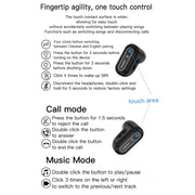 X17 mini 1.27 inch IP67 Water-resistant 2 in 1 Bluetooth Earphone Smart Watch(Gold)