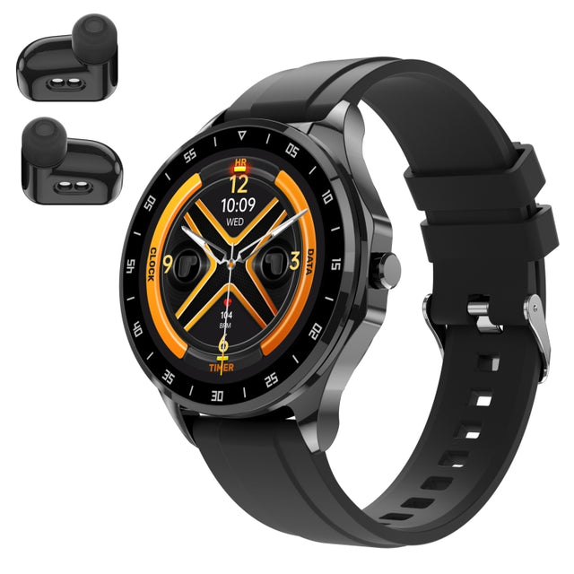 X20 1.43 inch IP67 Water-resistant 2 in 1 Bluetooth Earphone Smart Watch(Black)