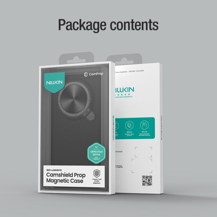 For OPPO Find X8 Pro NILLKIN CamShield Prop MagSafe Magnetic PC Phone Case(Black) - free shipping - PMc TechLife - Order now!