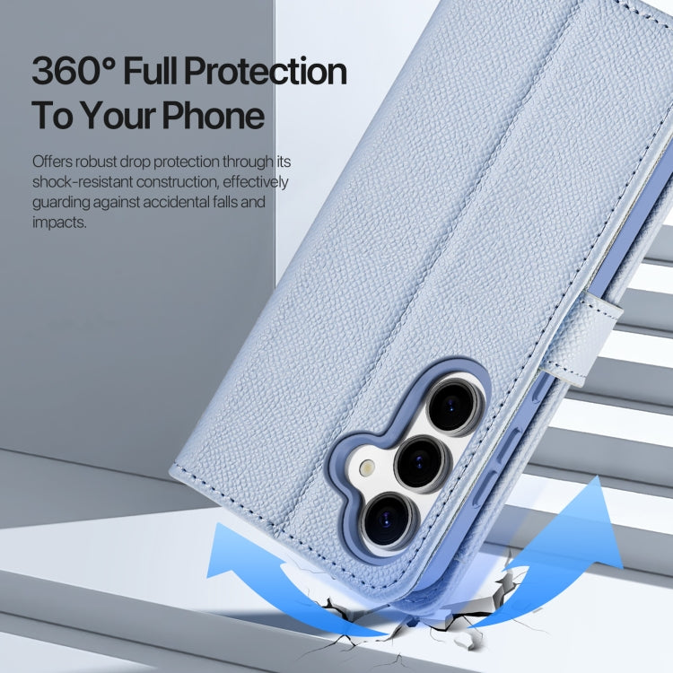 For Samsung Galaxy S25 5G DUX DUCIS Lawa Series 2 in 1 Wallet Zipper Detachable MagSafe Phone Case with Lanyard(Light Blue) - free shipping - PMC Jewellery - Order now!