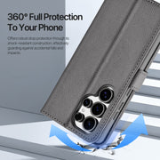 For Samsung Galaxy S25 Ultra 5G DUX DUCIS Lawa Series 2 in 1 Wallet Zipper Detachable MagSafe Phone Case with Lanyard(Grey)