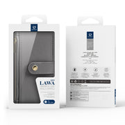 For Samsung Galaxy S25 Ultra 5G DUX DUCIS Lawa Series 2 in 1 Wallet Zipper Detachable MagSafe Phone Case with Lanyard(Grey)