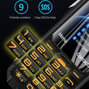 Q9-1 4G Elder Keypad Rugged Phone, 3.5 inch, 4500mAh, 21 Keys, SOS, FM, Network: 4G, Dual SIM(Black)