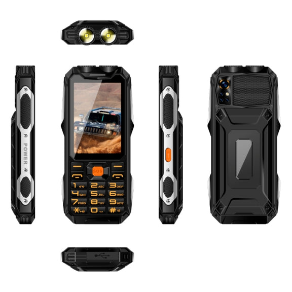 Q9-1 4G Elder Keypad Rugged Phone, 3.5 inch, 4500mAh, 21 Keys, SOS, FM, Network: 4G, Dual SIM(Black)
