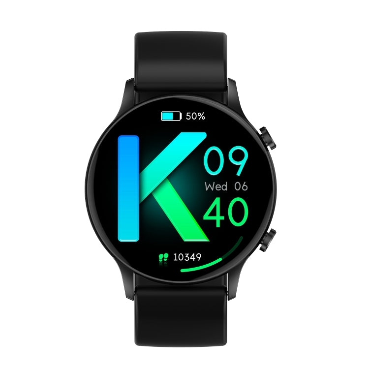 CY19 1.32 inch AMOLED Screen Silicone Strap Smart Watch, Blood Oxygen/Blood Pressure/Heart Rate(Black)