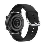 CY19 1.32 inch AMOLED Screen Silicone Strap Smart Watch, Blood Oxygen/Blood Pressure/Heart Rate(Black)