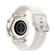 CY19 1.32 inch AMOLED Screen Silicone Strap Smart Watch, Blood Oxygen/Blood Pressure/Heart Rate(Starlight)