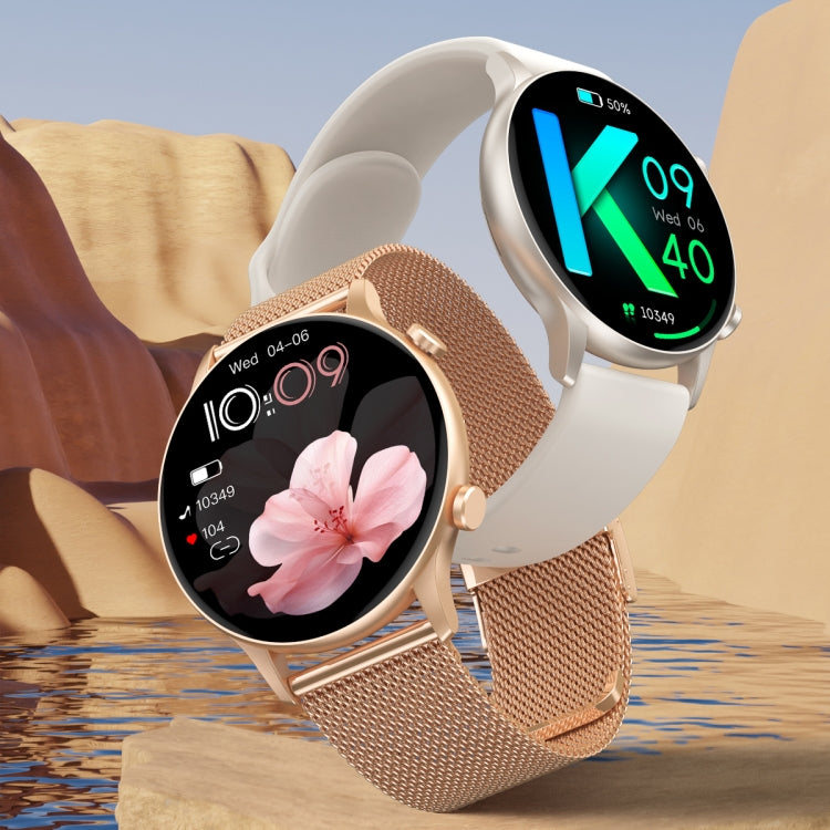 CY19 1.32 inch AMOLED Screen Silicone Strap Smart Watch, Blood Oxygen/Blood Pressure/Heart Rate(Pink)