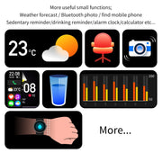 CY19 1.32 inch AMOLED Screen Silicone Strap Smart Watch, Blood Oxygen/Blood Pressure/Heart Rate(Starlight)
